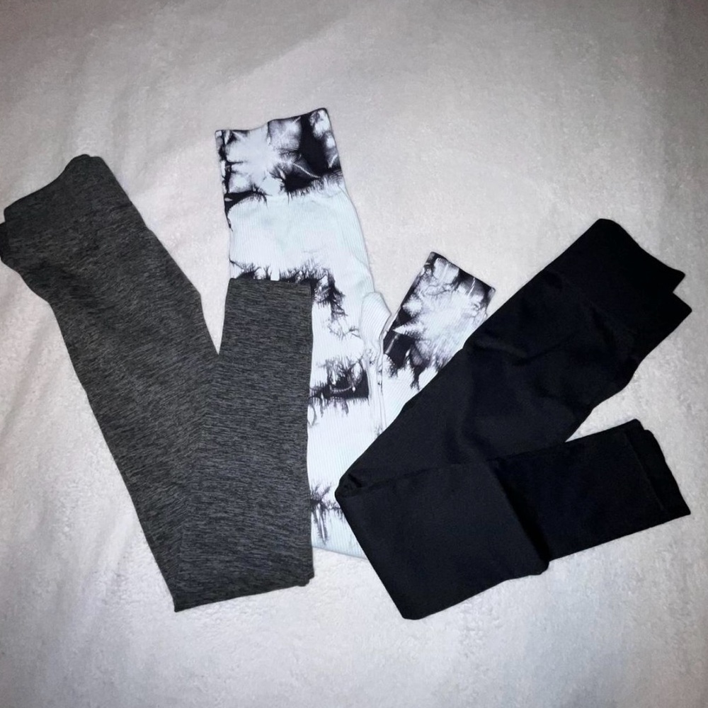 3 piece workout leggings bundle set